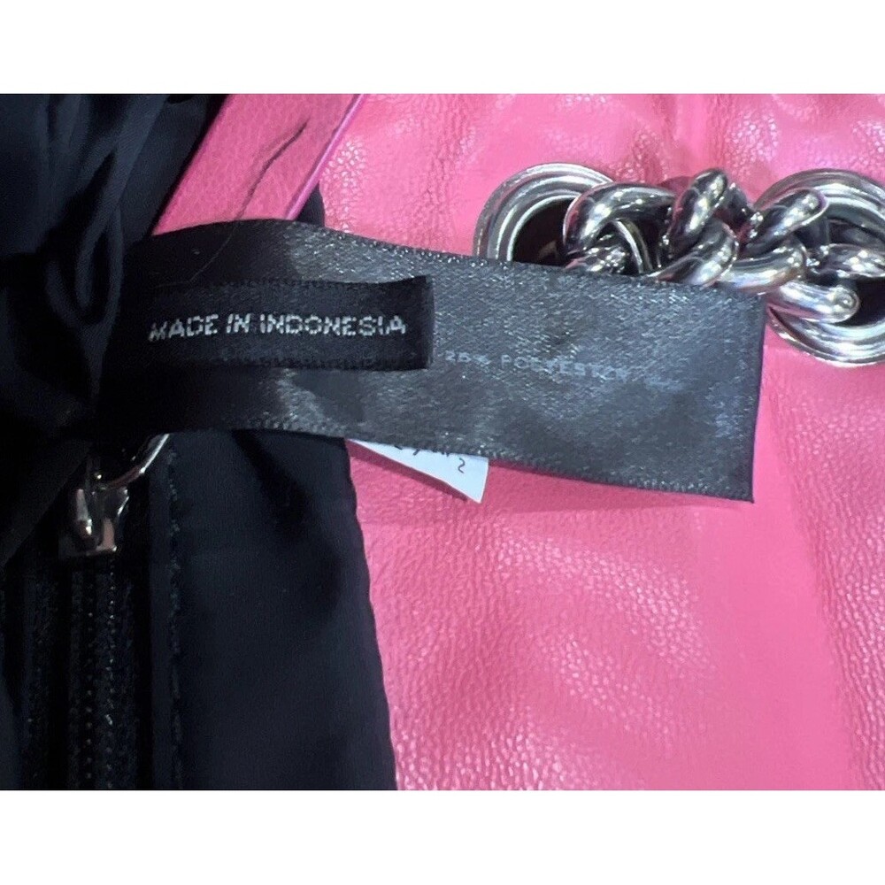 Marc Jacobs Quilted Moto Women’s Barbie Pink Shoulder Bag Crossbody Handbag - Picture 10 of 16